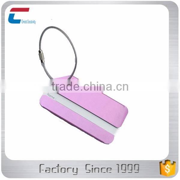 Custom wholesale metal airplane luggage tag