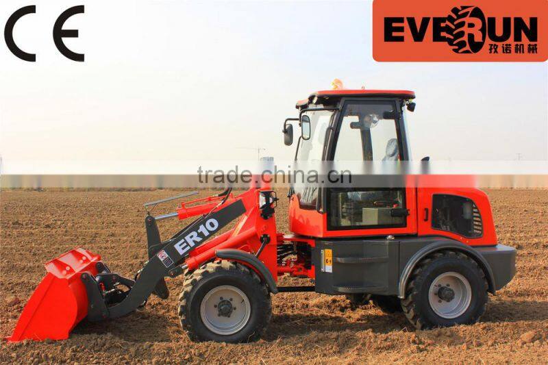 ER10 Everun Brand new Radlader 1.0 Ton CE certificated with pallet forks