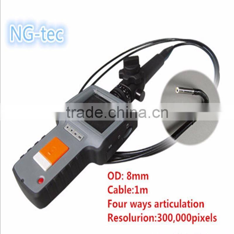3.5" HD Industrial Non Destructive Testing 4ways articulating Video Borescope with 8mm probe