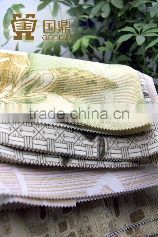 ITALIAN TEXTILE VELVETEEN WITH PRINTED FLOCKING