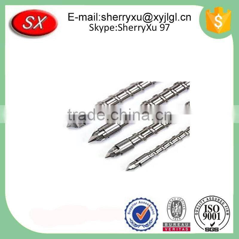 Customized screw and barrel for plastic extruder machine and screw barrel