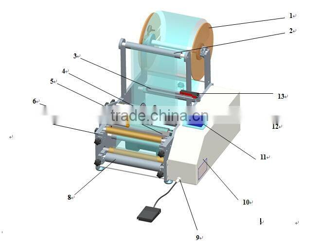 2014JF MT-50 Semi-automatic Price Round Bottle Labeling Machine