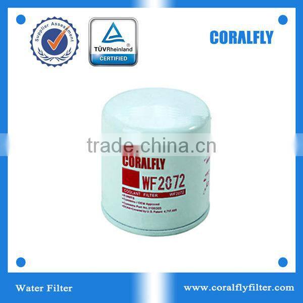 Coolant filter WF2072 used on excavator