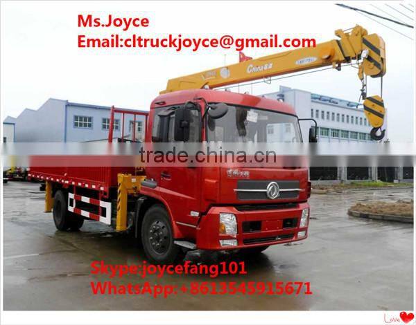 8 Tons Telescopic Boom Truck Mounted Crane 7 Ton Truck With Crane