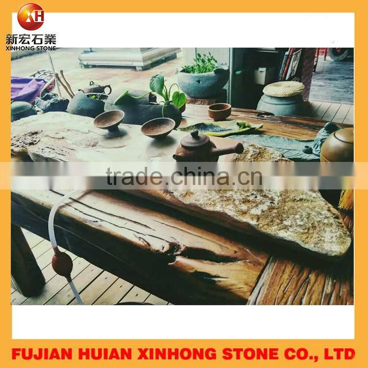 Customized natural long granite gongfu tea tray