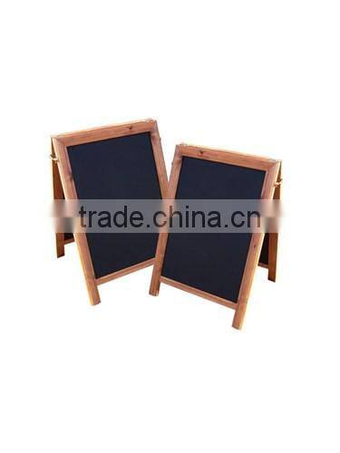 Wooden Blackboard Wooden Menu Black Board for Pub Advertising Tri-angle Board Plywood Painting Writing Menu For Bar Coffe Shop