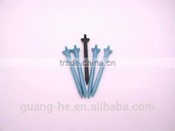 100%Biodegradable & compostable plastic PLA golf tees -plastic pla golf tees bulk sale