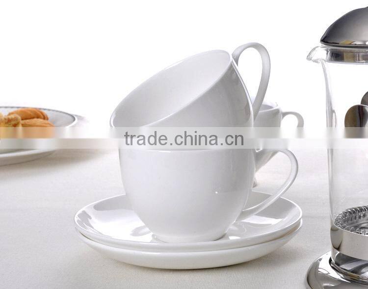 Haonai new style high quality hot sale porcleain tea cup and saucer sets