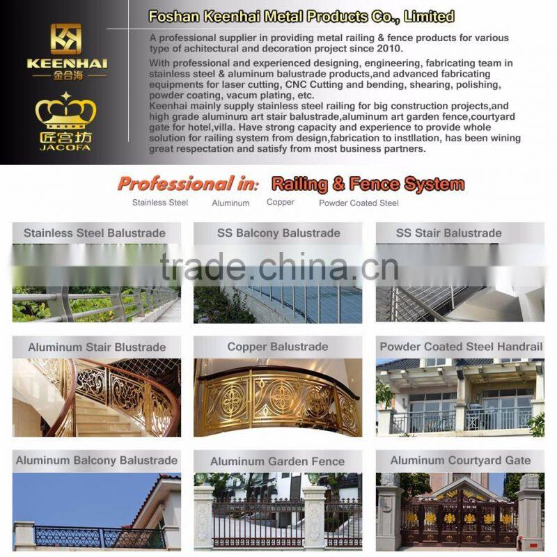 Villa Garden Decoration Powder Coated Laser Cut Aluminum Garden Fence Panels