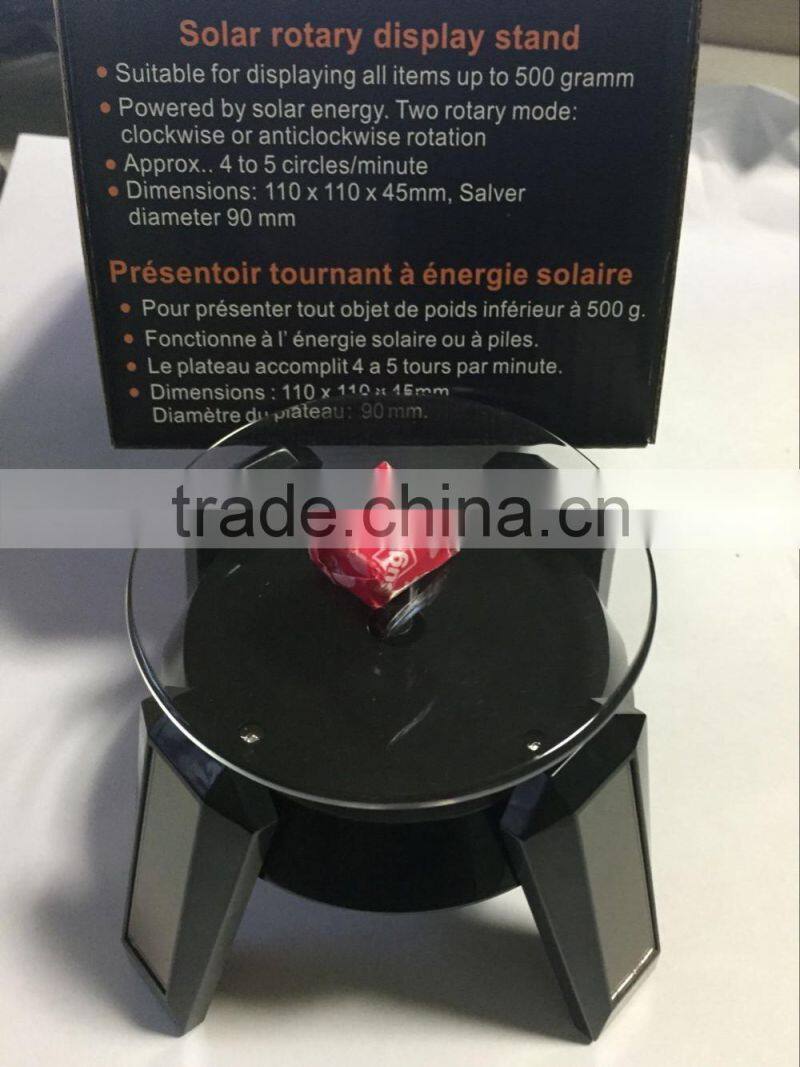 Wholesale High Quality Solar Rotary Display Stand With LED Light