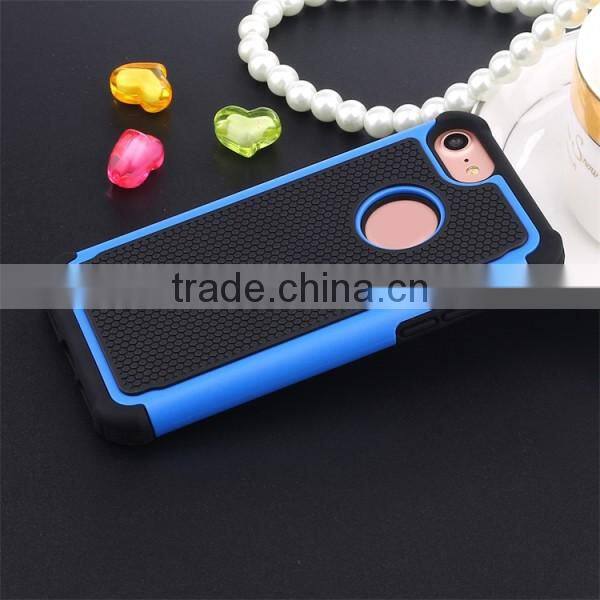 3 in 1 back cover football pattern phone shell TPU + PC phone case for iPhone 7