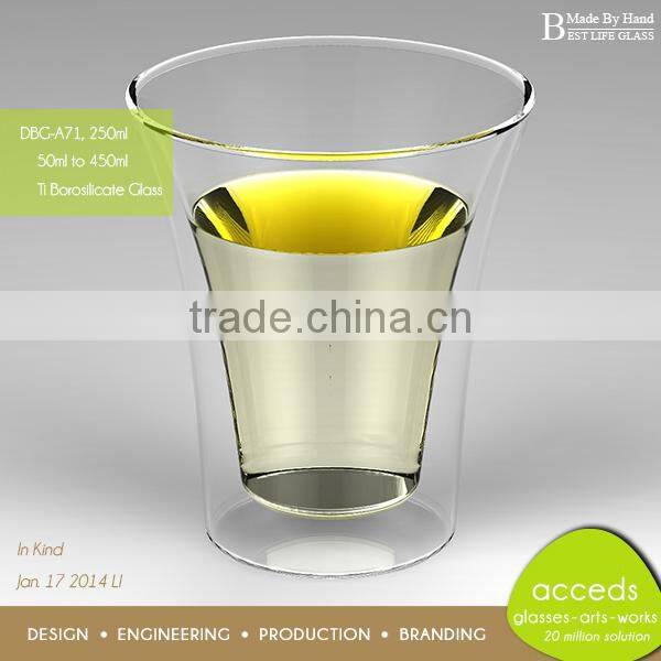 Stylish Pyrex Handmade Tall Glass Cup