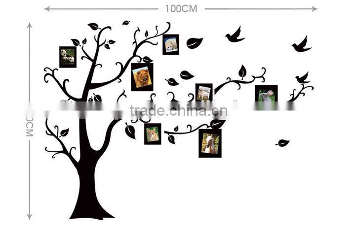 decorative PVC wall sticker photo tree