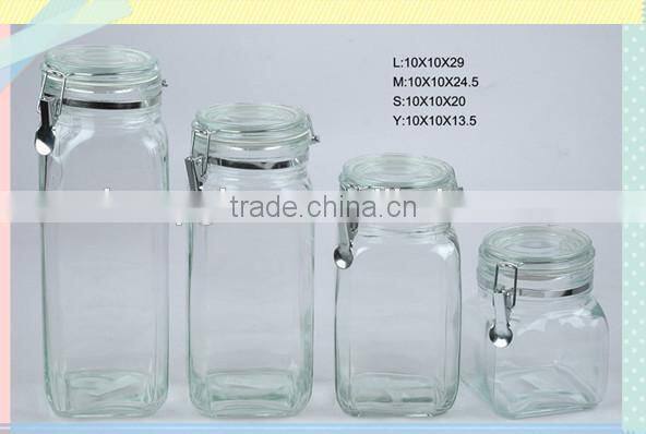 airtight glass jars with lid