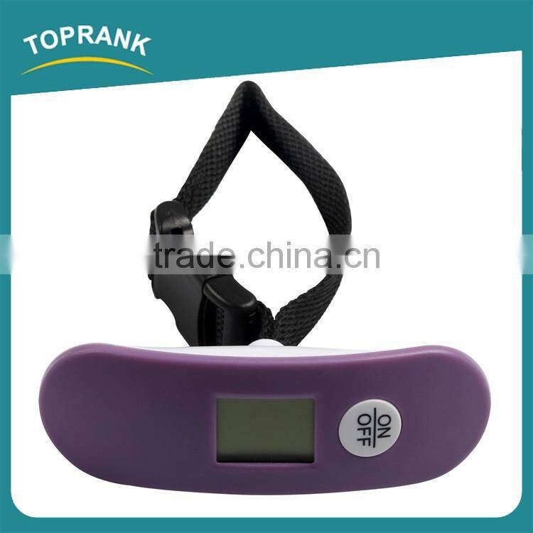 Travel Accessory Colorful LCD Display Digital Luggage Scale Travel Portable Handheld Luggage Weighing Scale
