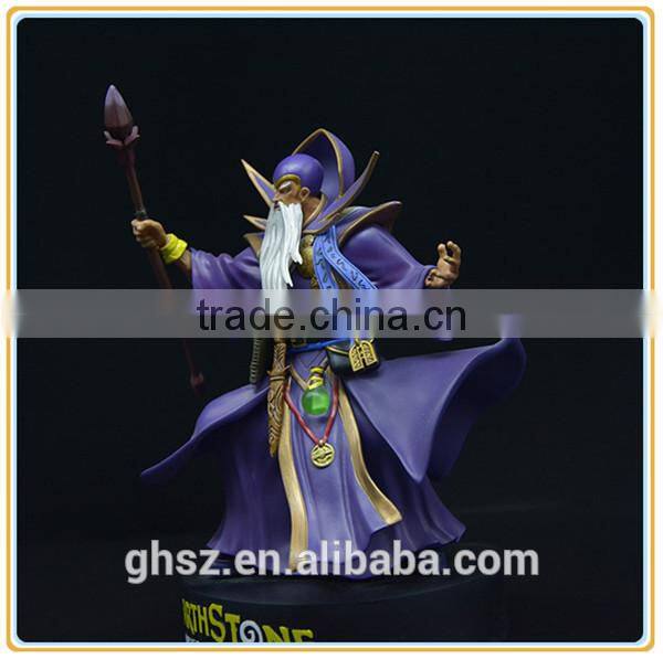 Custom plastic ancient statue hand paint craft pvc fighter figurine manufaturer