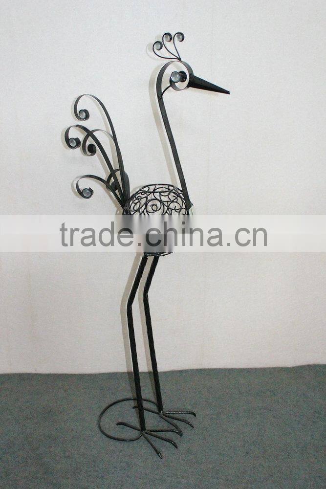 Metal peacock garden decoration
