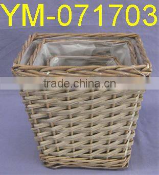 Cheap Wicker Garden Basket in Rectangular Shape