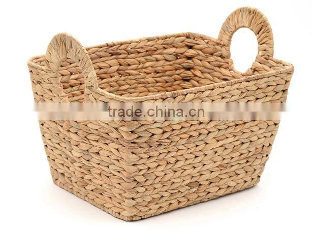 Water hyacinth heart storage gift basket