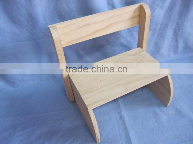 Convenient carry baby wood scalable stool