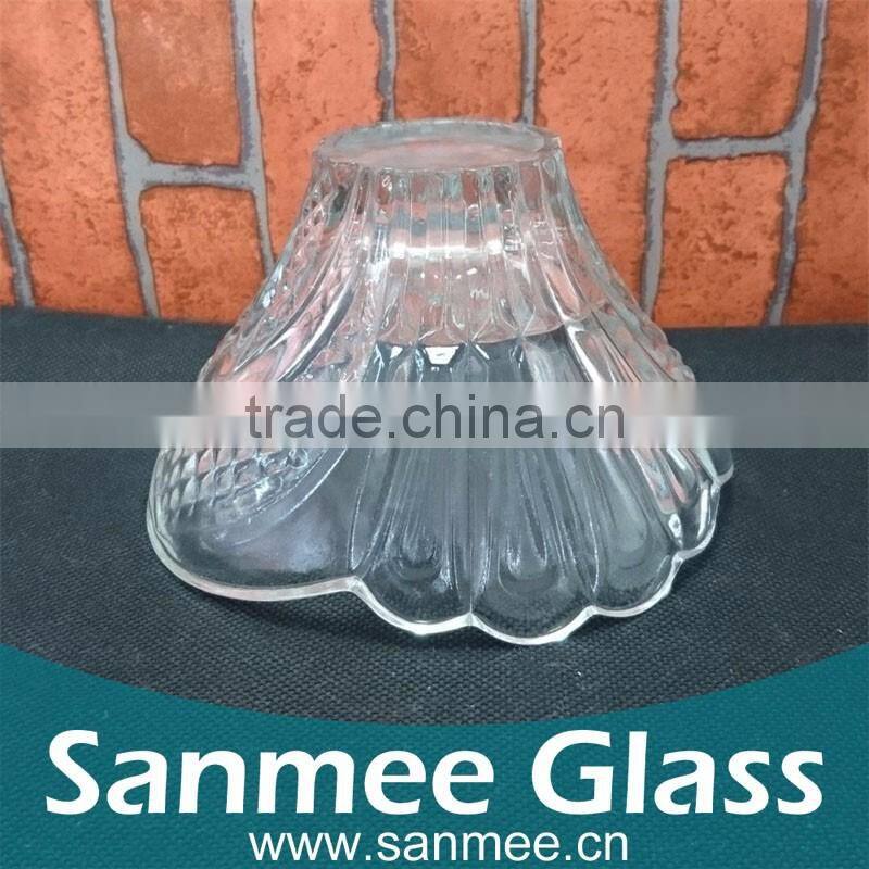Flower Shape Glass Bowl Crystal Glass Sugar Bowl Candy Bowl