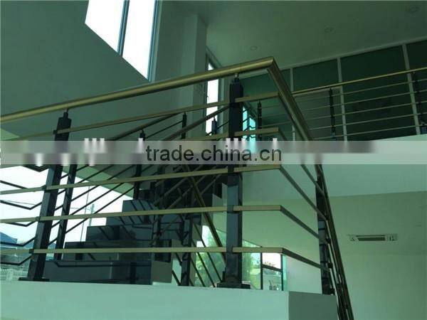 Stainless Steel Handrail Square Balustrade For 10*20mm Tube