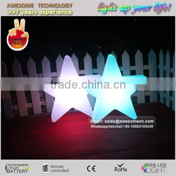 battery powered led star light / colorful decorative star lamp