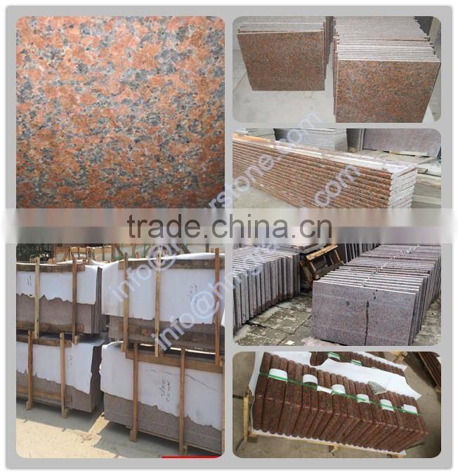 Wholesale Chinese Maple red G562 granite stone handrail stairs