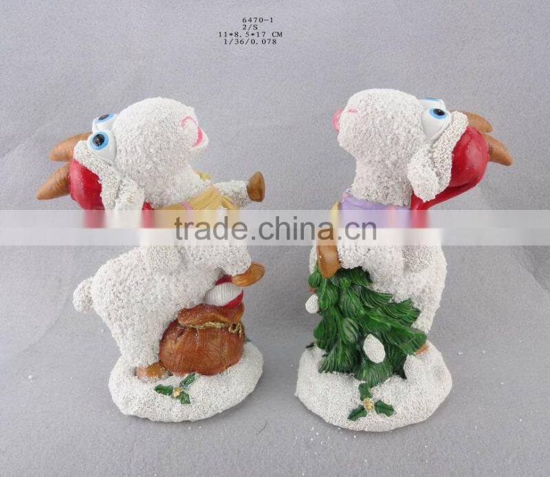 2015 russia resin sheep ornaments