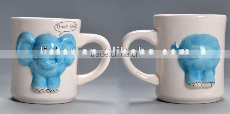 ceramic mug with animal print