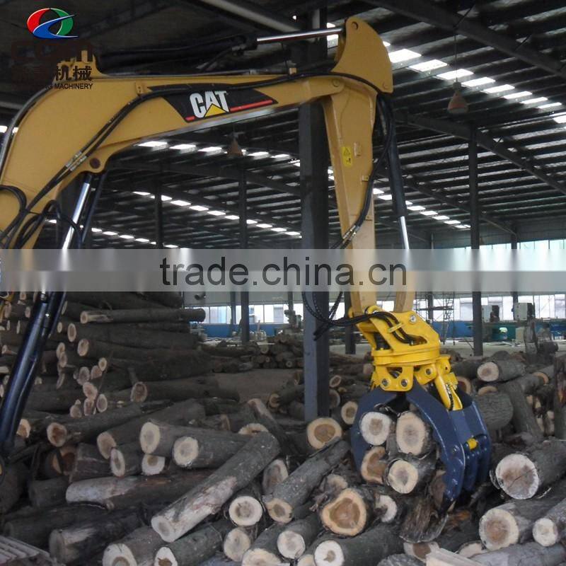 wheel Excavator bagger with grapper