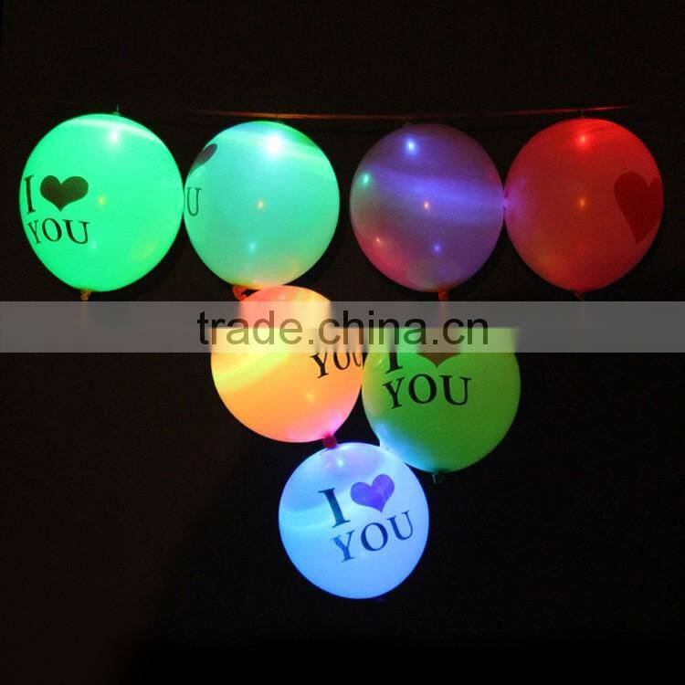wholesale balloons for Wedding decoration LED glowing balloon for selection
