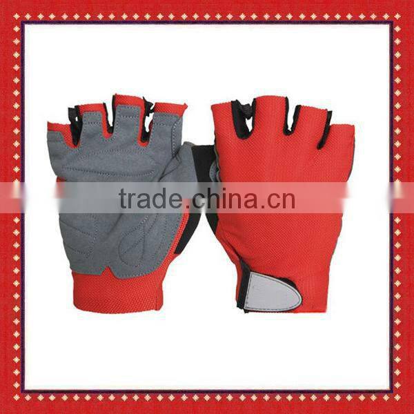 Mesh cloth Fingerless Sport gym gloves ZMA1147