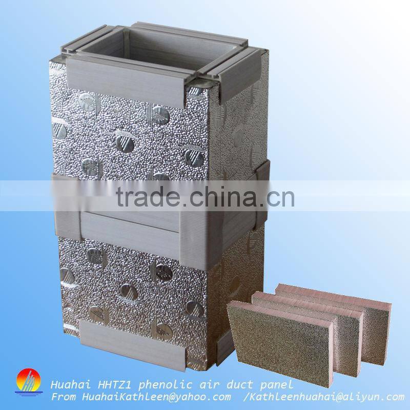 PIR foam / PU foam /Phenolic foam sandwich Air Duct board