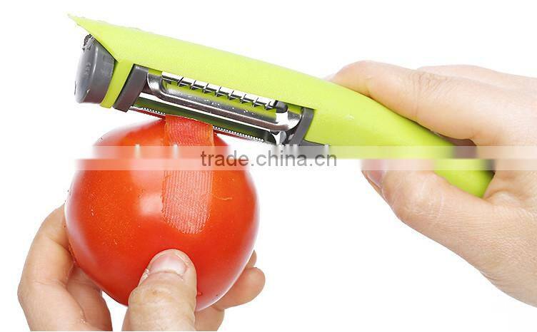 Cute Kitchen Tool , Hand Adjustable Multifunction Tri-Blade Peeler