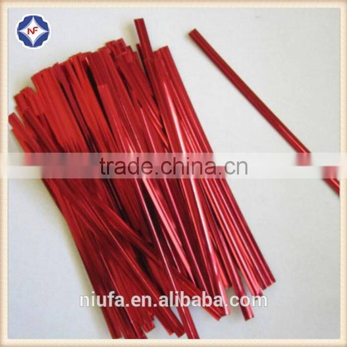Metallic Plastic Twist Ties For Cake Lollipops Candy Food Cellophane Bag