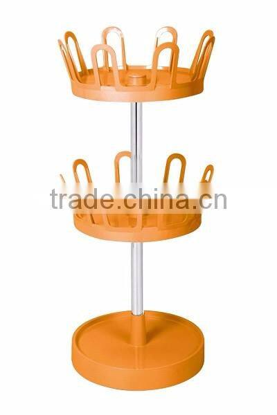 3-tier shoe stand, simple swivel ABS slippers rack, slippers display