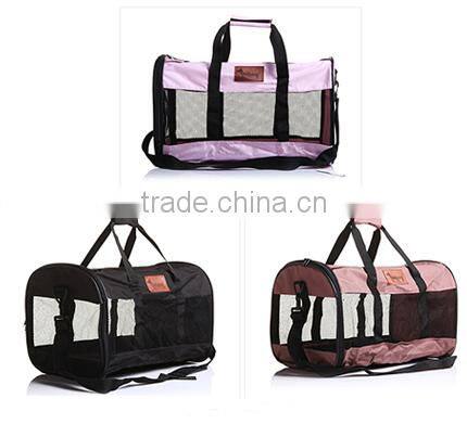 Durable oxford handle pet carrier foldable