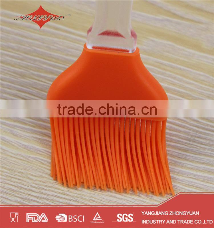 Non toxic pastry tools plastic handle silicone brush