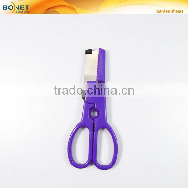 S98000 6-1/4" garden shears Plastic handle flower cutting scissors