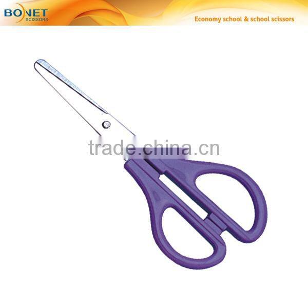 S71013 CE certificated 5" round tip practical and useful student scissors