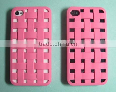 Knit lines hollow out mobile phone hard case for iphone