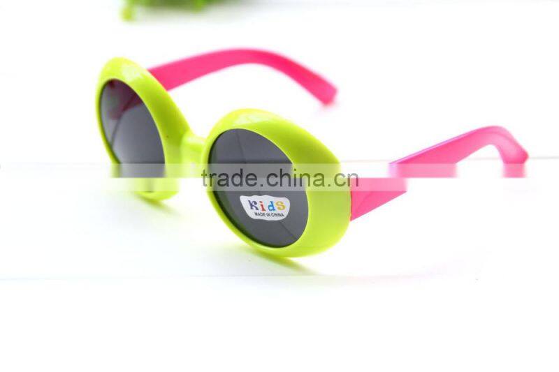 Candy Color Kids Sun Glasses Fashionable Glasses Plastic Cheap Sunglasses