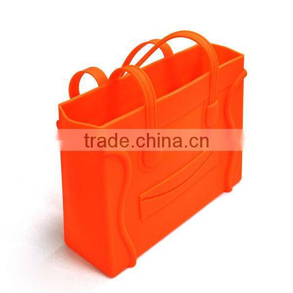 rectangular smile face big tote bag