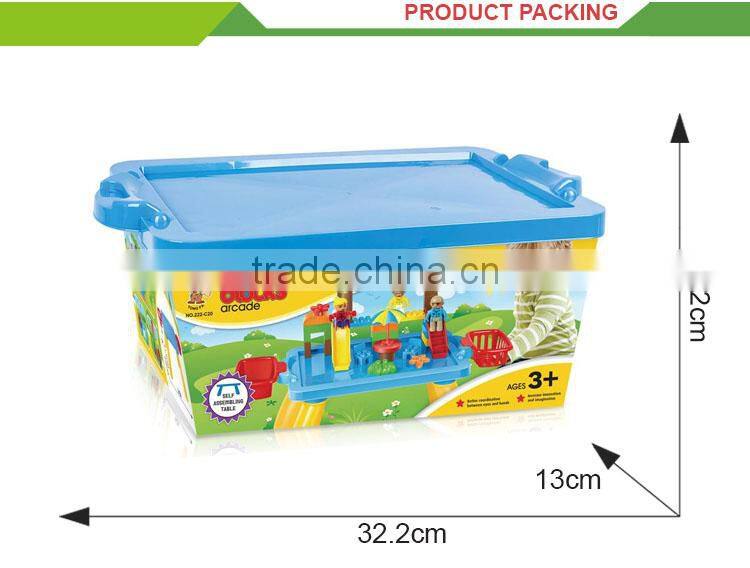 Hot sale intelligent plastic toys folding jigsaw puzzle table