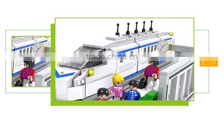 558PCS New design building sticks train model train toys for adults