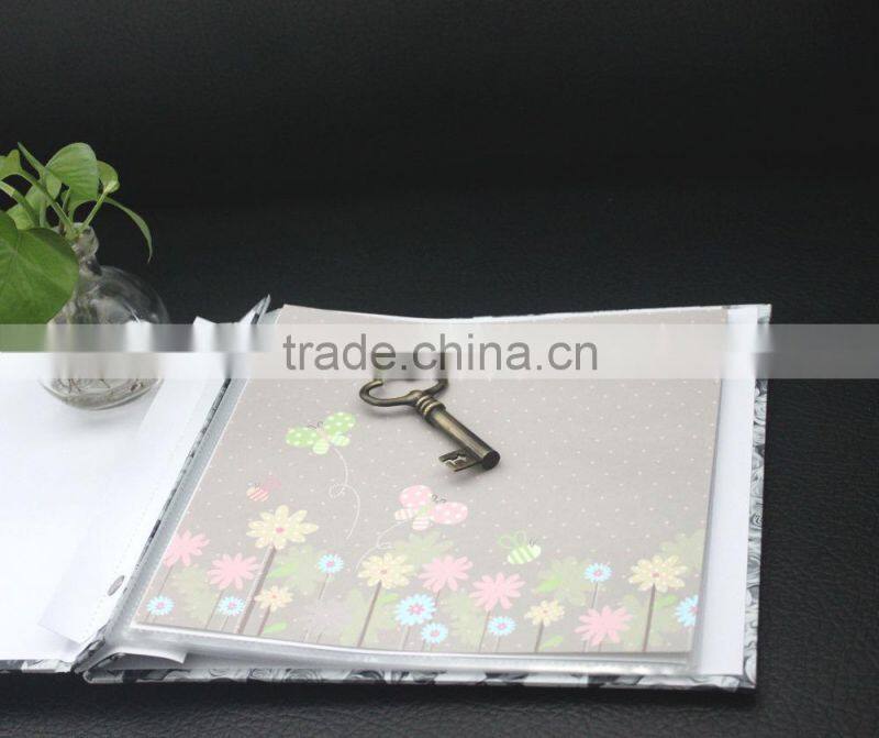 H2016 fashion christmas alibaba china supplier PU western leather family photo albums manufacture