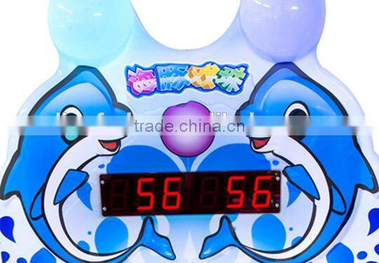 Attractive outlook design Dolphin and Ball children ticket game machine for shopping mall