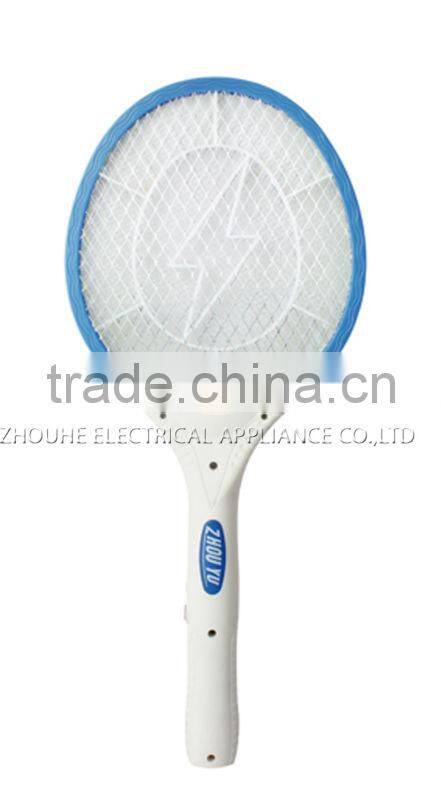 Hot sale anti mosquito ZHOUYU rechargeable mosquito bat with LED light