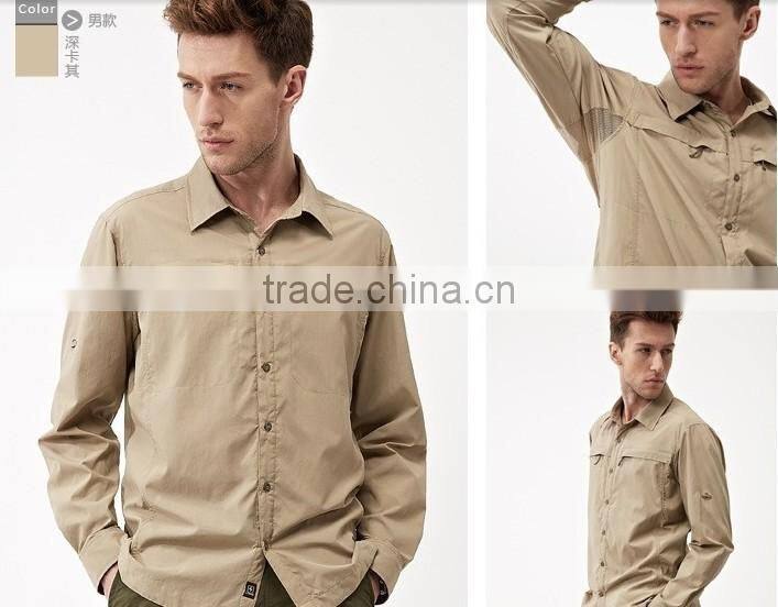 2017 high quality Summer Long Sleeve Shirt Quick Dry Men UV Protection Outdoor FISHING Shirt